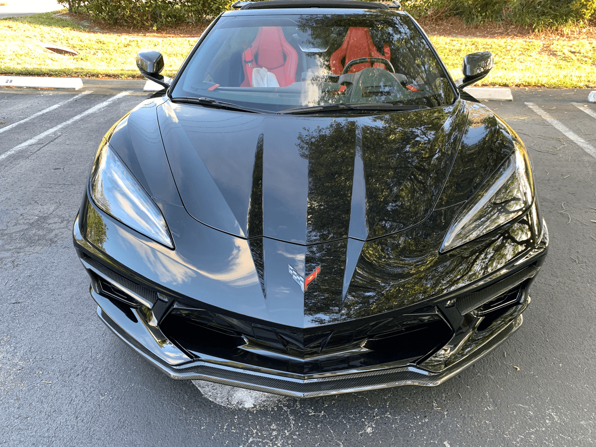 FABTECH C8 FABTECH STEALTH CARBON FIBER FRONT SPLITTER - Image 4