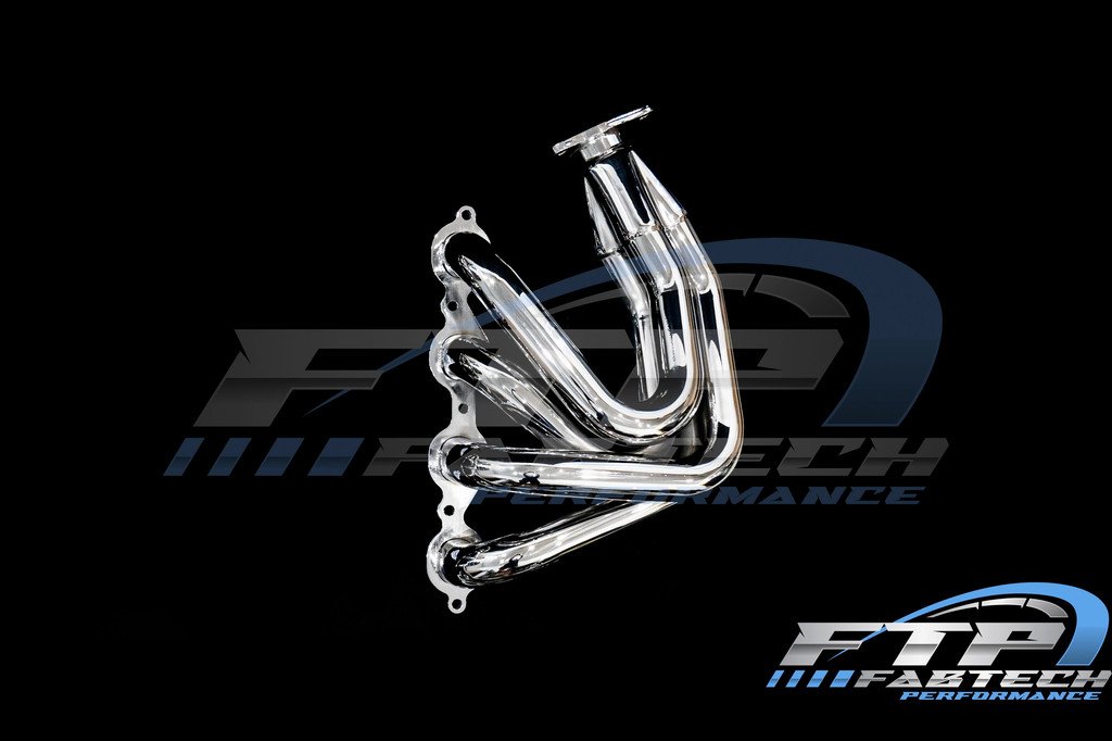 Fabtech 2020+ C8 Headers Mirror Polished Chrome - Image 6