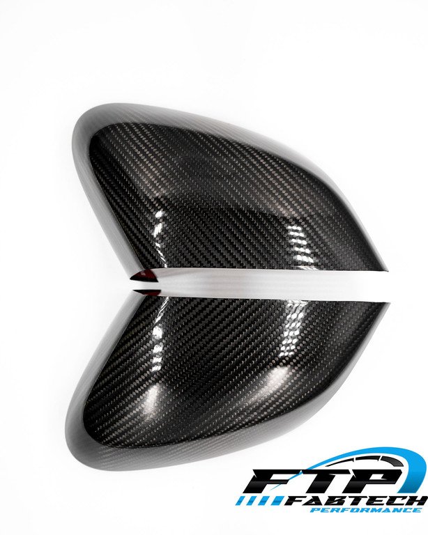 Fabtech 2020+ Corvette C8 Carbonfiber Mirror Caps - Image 2