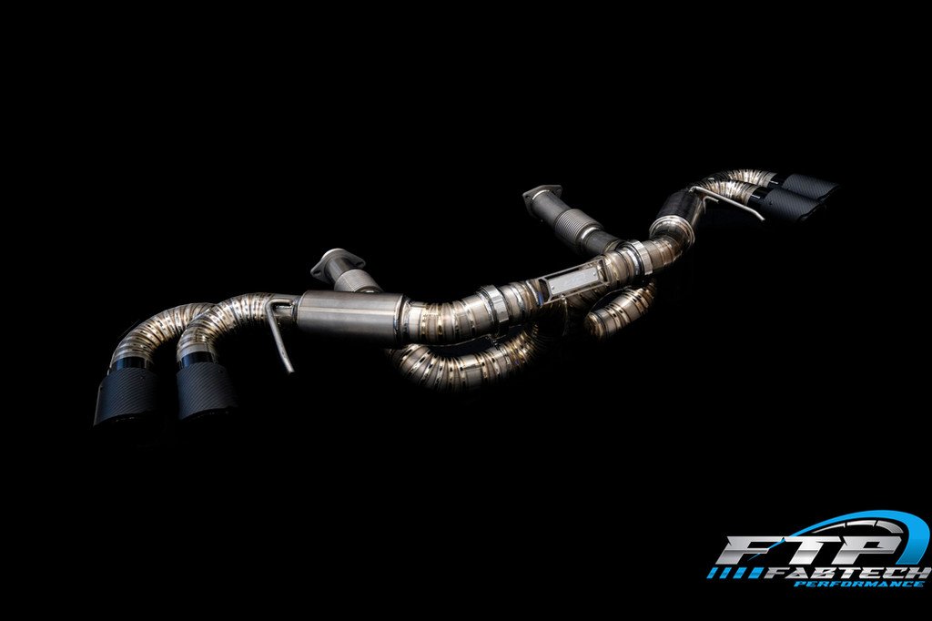 Fabtech 2020+ Corvette C8 Raw Titanium Exhaust - Image 5