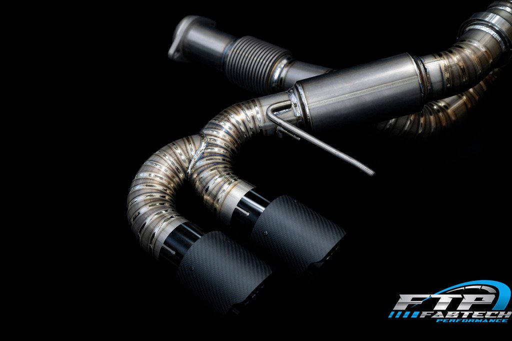 Fabtech 2020+ Corvette C8 Raw Titanium Exhaust - Image 11