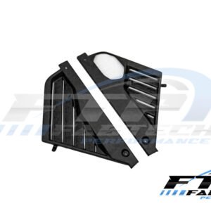 Fabtech 2020+ Corvette C8 Matte Forged Carbon Mid Covers