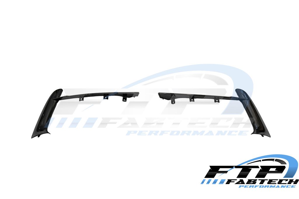 Fabtech 2020+ C8 Corvette Carbon Fiber Grill Inserts - Image 2