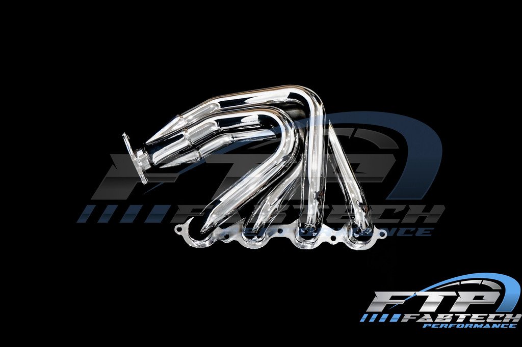 Fabtech 2020+ C8 Headers Mirror Polished Chrome - Image 5
