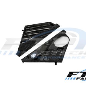 Fabtech 2020+ Forged Carbon Fiber Corvette C8 Mid Covers