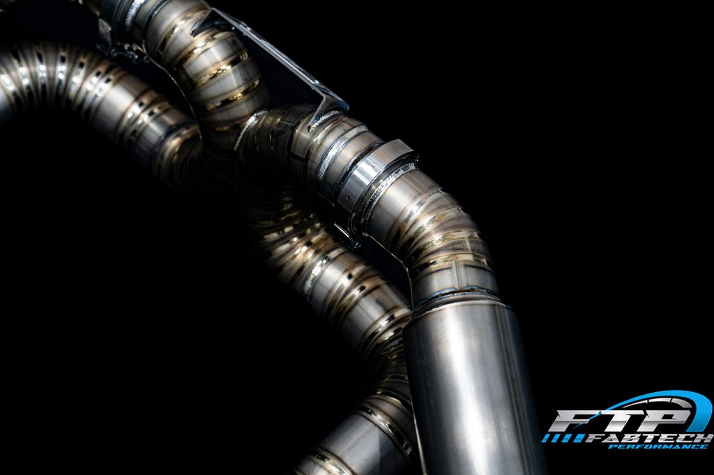 Fabtech 2020+ Corvette C8 Raw Titanium Exhaust - Image 8