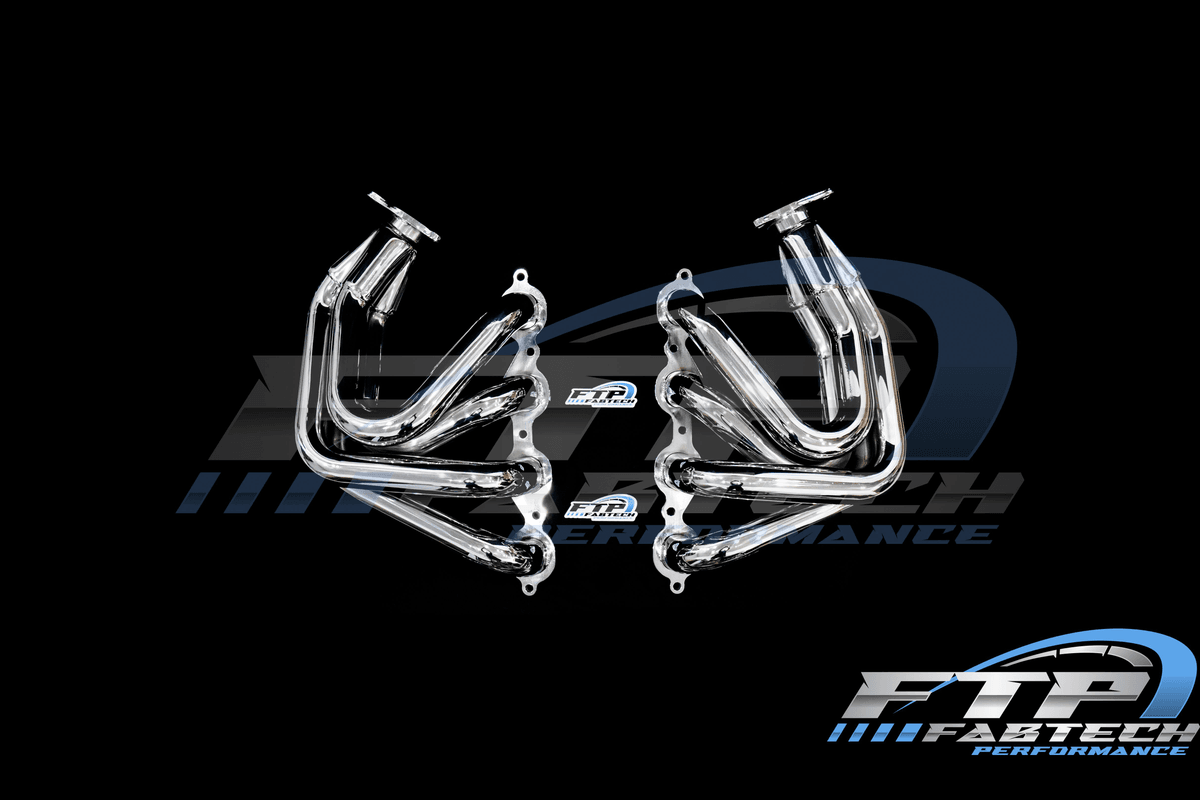 Fabtech C8 Corvette Headers Mirror Polished Chrome - Image 2