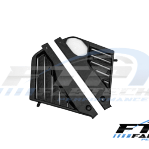 Fabtech C8 Corvette Matte Forged Carbon Mid Covers