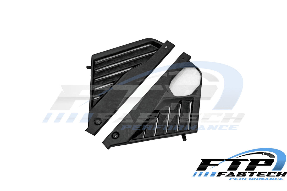 Fabtech C8 Corvette Matte Forged Carbon Mid Covers - Image 2