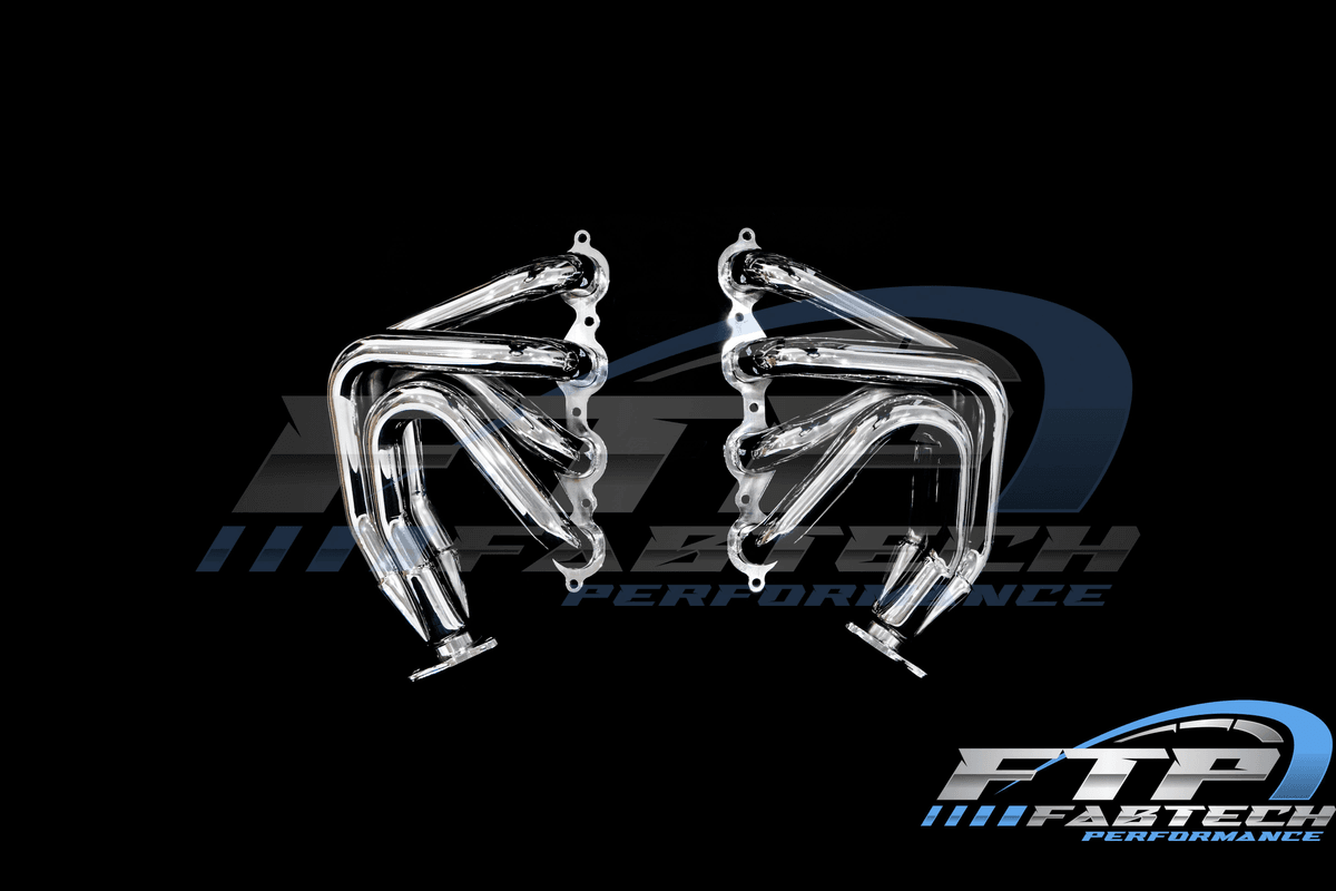 Fabtech C8 Corvette Headers Mirror Polished Chrome - Image 4