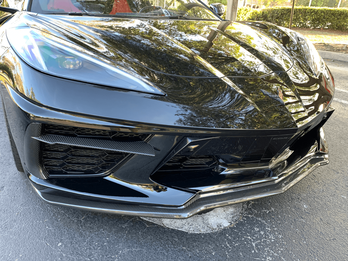 FABTECH C8 FABTECH STEALTH CARBON FIBER FRONT SPLITTER - Image 5