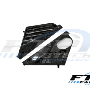 Fabtech C8 Corvette Gloss Forged Carbon Mid Covers